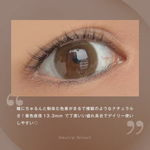 画像をギャラリービューアに読み込む, Fairy 1 Day - Neutral - Neutral Brown [UV / Moisture / BC8.6 / DIA14.2